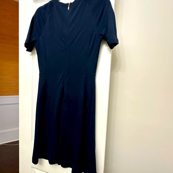 Draper James navy blue midi dress with gold button details.  Size Medium - Picture 6 of 10